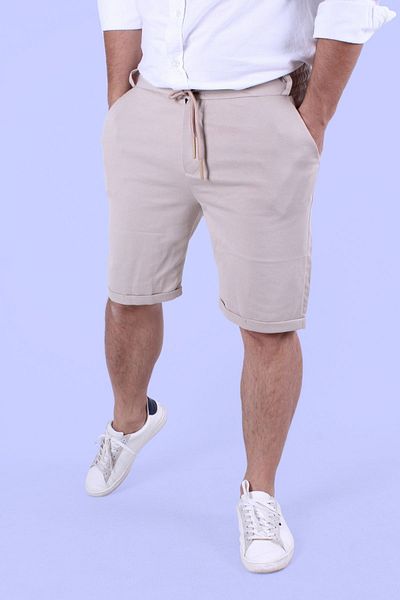 YA KO KİDS Men's Sports-Pants - Looking Shorts, Bermuda Pique Kumash
