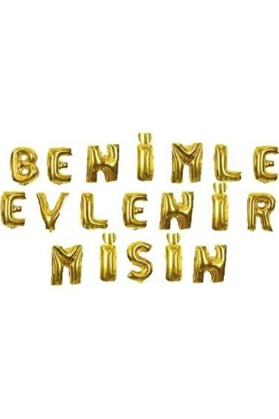 CAVAŞ sun hat Benimle Evlenir Misin Folyo Set Gold