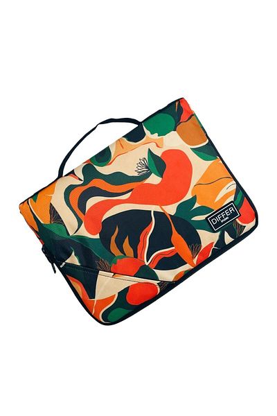 Differ Studio 10'' & 11'' Inch Orange Abstract Pattern Waterproof Unisex Ipad/tablet Bag/case