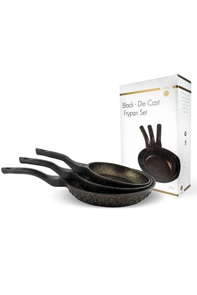 Esse 3-Piece Cast Iron Pan Set - 20, 24, 28 CM