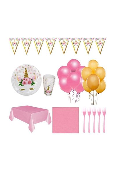 mercantoptan Unicorn Birthday Party Set for 8 People