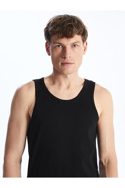 LC Waikiki Men's U-Neck Combed Cotton Tank Top