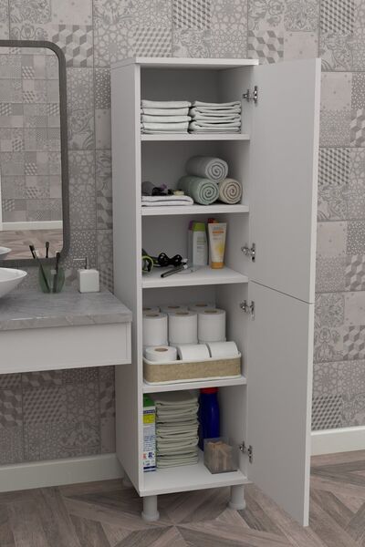 Durusilya Mobilya Kapaklı Çok Amaçlı Dolap , Mutfak Dolabı , Banyo Dolabı , Balkon Dolabı , Kiler Erzak Dolabı