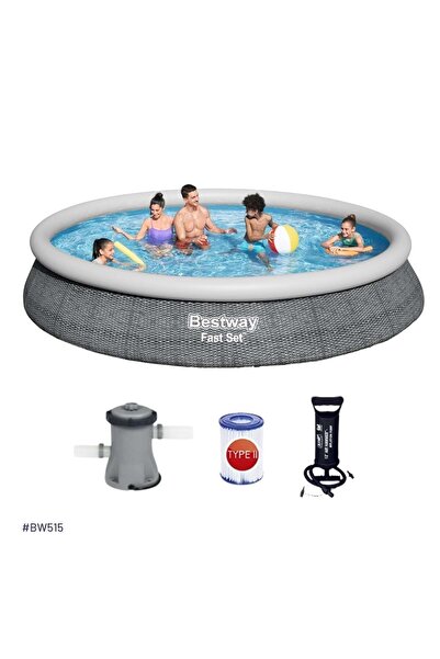 BESTWAY Büyük Şişme Havuz Seti 457 X 84 cm Bw 515