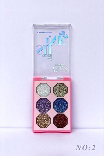 Roesıa Rose Cosmetics New Glitter (ışıltılı) 6'lı Far Paleti