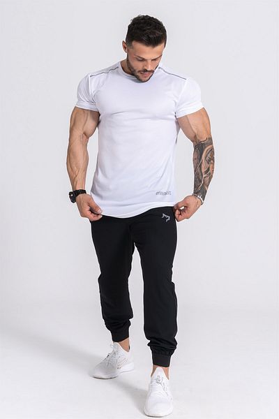 Gymwolves Ανδρικό αθλητικό μπλουζάκι Pro Air | Προπόνηση Tanktop | Μην τα παρατάς ποτέ | Λευκό | Pro Series |