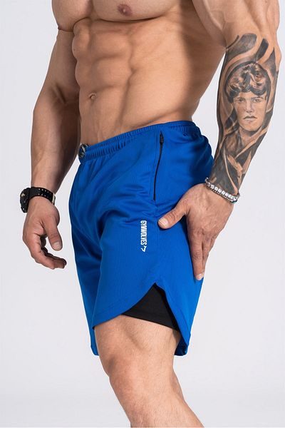 Gymwolves Men's Sports Shorts Double Layer | Saks | Comfortable Series |
