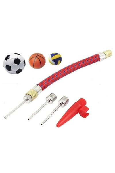 Speed Out 5 Pieces Bicycle Tire - Inflating Needle, Pump and Hose Set