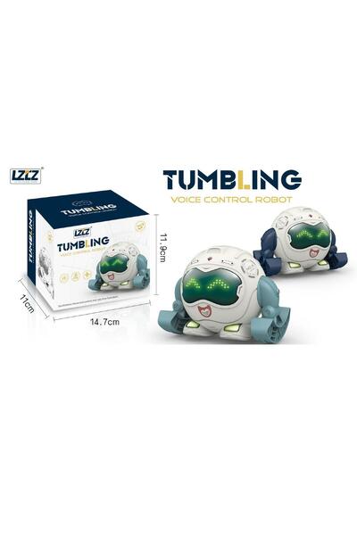 ctoy Akıllı Robot Müzikli Takla Atan Robot CTOY-6678-16