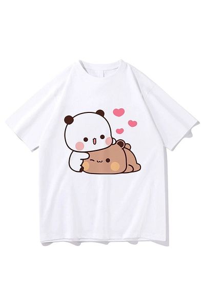 Let's Wear Μπλουζάκι με στάμπα Bubu and Dudu Unisex Premium με γιακά ποδηλάτου