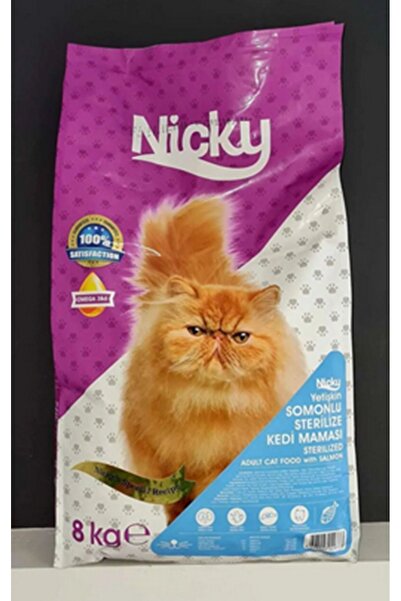Nicky Sterilize Somonlu Kedi Maması 8 Kg.