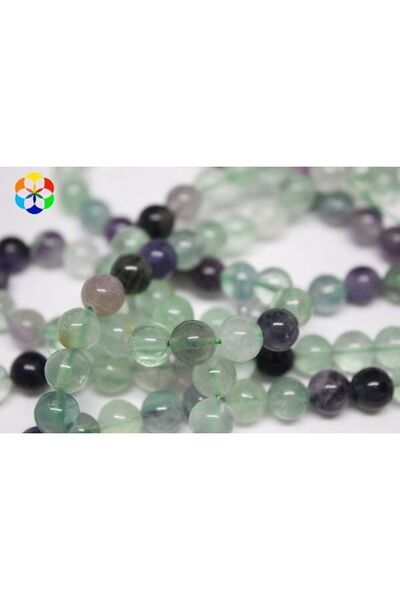 Yasamtohumu 8 мм (довжина 18 см) Браслет з флюориту, довжина півсерії