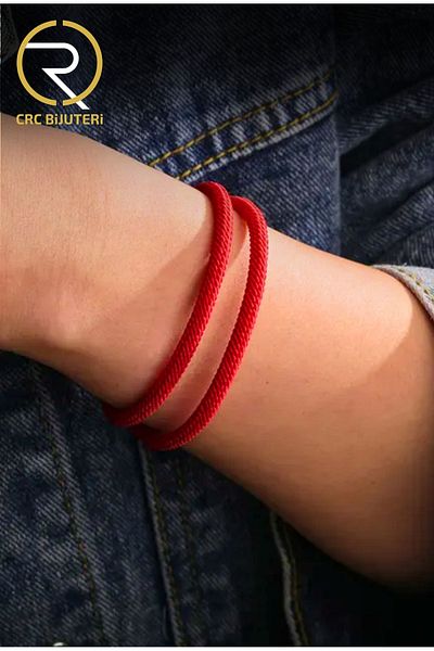 Crc Bijuteri Red Rope Bracelet - Add Luck to Your Elegance!