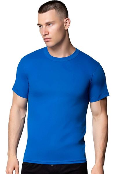 SEDEF YILDIZ Men's Combed Cotton Crew Neck Short Sleeve Undershirt
