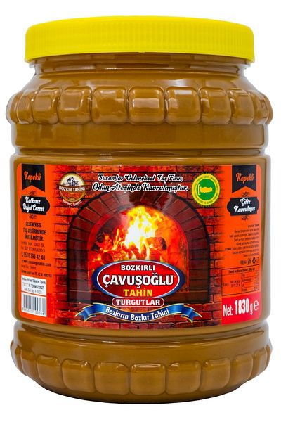 Bozkırlı Çavuşoğlu Çavuşoğlu Wood Fire Bran Steppe Tahini 1830g + Çavuşoğlu Grape Molasses 1900g