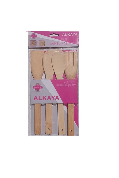NEALIRSANUCUZ طقم 4 ملاعق بامبو 28 سم