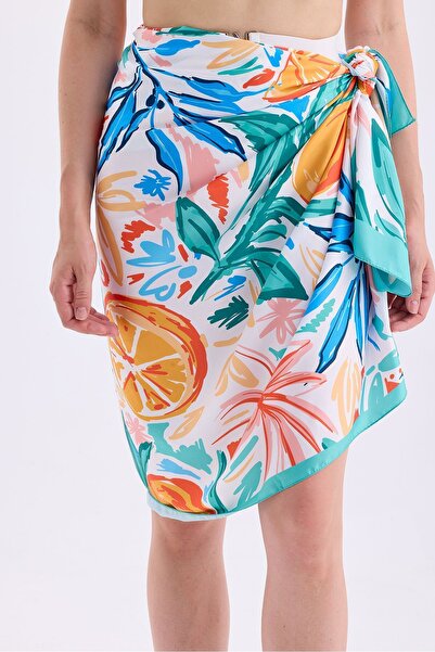 Paragon Shiny Soft Fabric - Hijab Pareo, Long Inner No-Show Beach Clothing (150CM * 95CM)