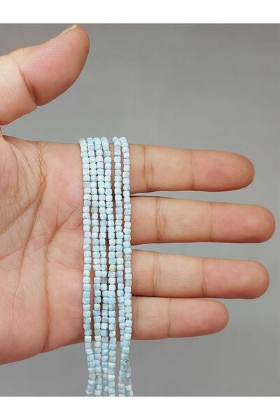 Yasamtohumu Браслет з каменем ларімар, кубічної форми, довжиною 2 мм (51172) ...