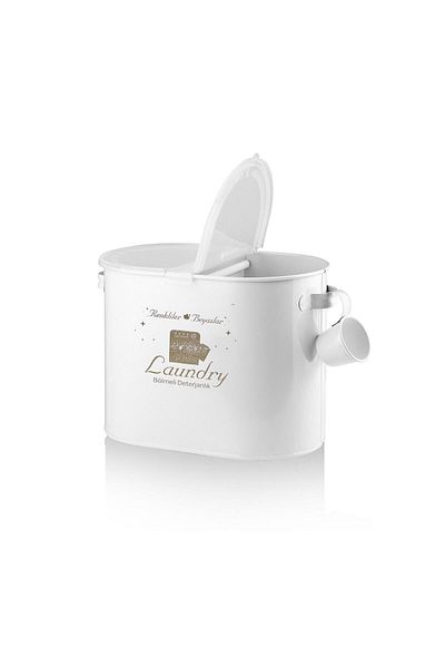 Laundry Μεταλλικός θήκης απορρυπαντικού Λευκός 12 Lt Lr005