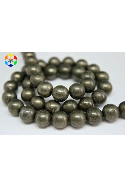 Yasamtohumu Pola niza piritnog kamena za 8 mm - Dužina narukvice (18 cm)