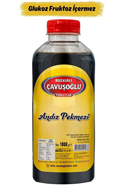 Bozkırlı Çavuşoğlu Andız Pekmezi 1000g Glukoz Fruktoz İçermez
