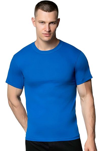SEDEF YILDIZ Men's Combed Cotton Crew Neck Short Sleeve Undershirt