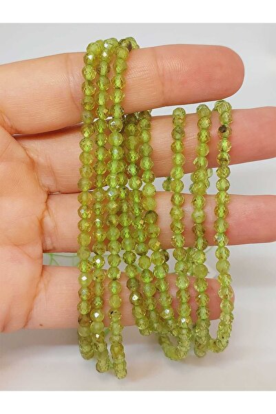 Yasamtohumu Lanac narukvice od peridotnog kamena - 3,5 mm (45946) Polu lanac ...
