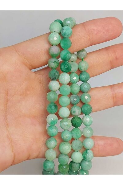 Yasamtohumu Βραχιόλι με σμαραγδένια πέτρα - 7mm Half Strand (45900) (ΜΕΤΑΛΛΟΥ...