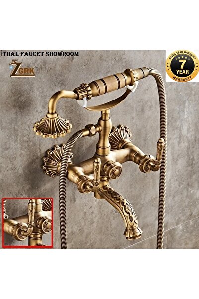 OEM BANYO BATARYASI DUŞ SETİ ANTİK ÖZEL İŞLEMELİ YENİ KOLLU MODEL 7 YIL GARAN...