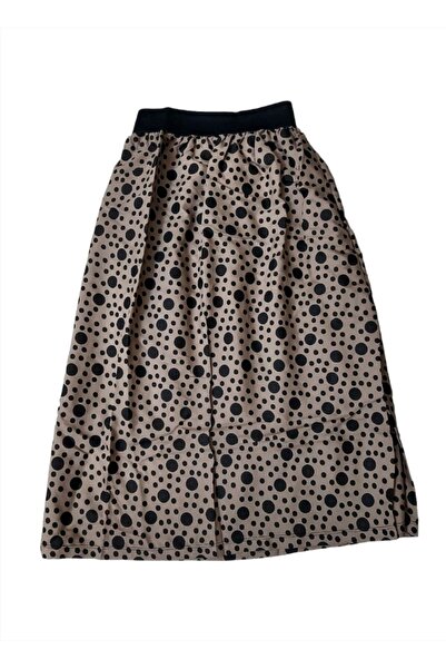 BBS Fusta lungă căptușită pentru fete Fusta casual maro