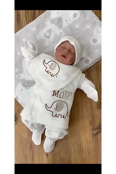 Bebitof Elephant 5-Piece Bodysuit Set