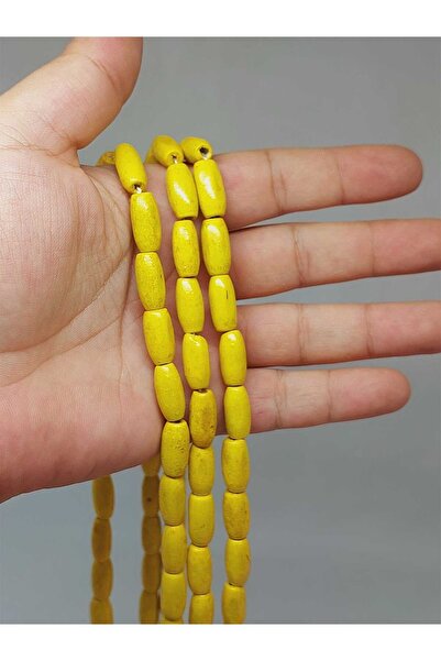 Yasamtohumu Brățară din lemn galben tăiată în cilindru - 7*14 mm jumătate de ...