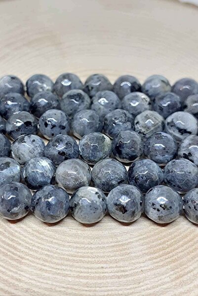 Yasamtohumu 8mm fasetirana kroj komadna spekrolitna narukvica - pola niza (du...
