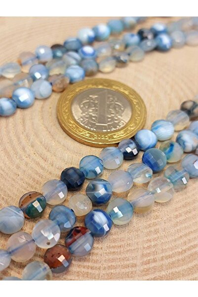 Yasamtohumu 6x4 мм плоский фасетний виріз браслет з агату - довжина 18 см (42...