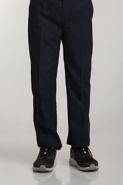 BayBayan Navy Blue Lycra Ribbed Children's Trousers - Waist Patch, Useful Junior High School