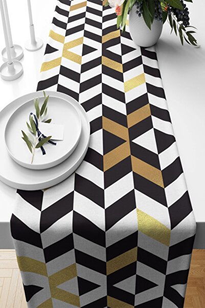 uygun dekor Geometrik Şekiller Baskılı Leke Tutmaz Kumaş Salon Mutfak Masa De...