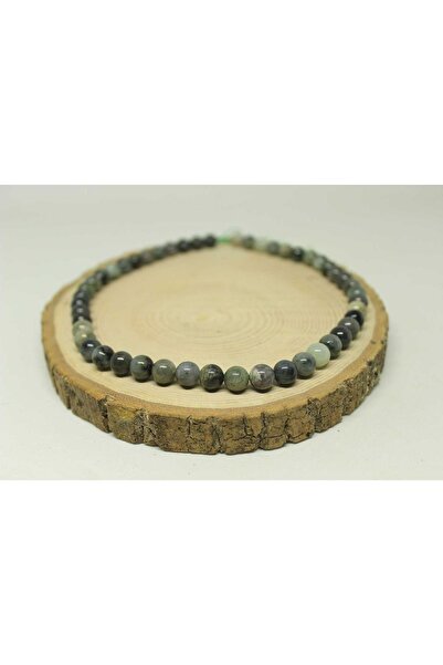 Yasamtohumu Гривна с изумруден камък, дължина - 8 мм, половин нишка (18 см дъ...