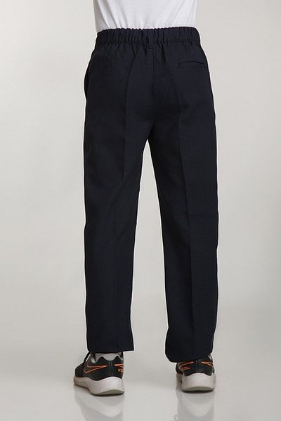 BayBayan Navy Blue Junior High School - Flexible and Lycra Ankle Length School Pants