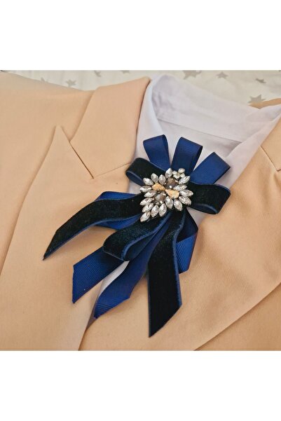 pegu baby collection LACİVERT VAOOV ÖZEL SERİ YAKA BROŞ, YAKA İĞNESİ , TAŞLI ...