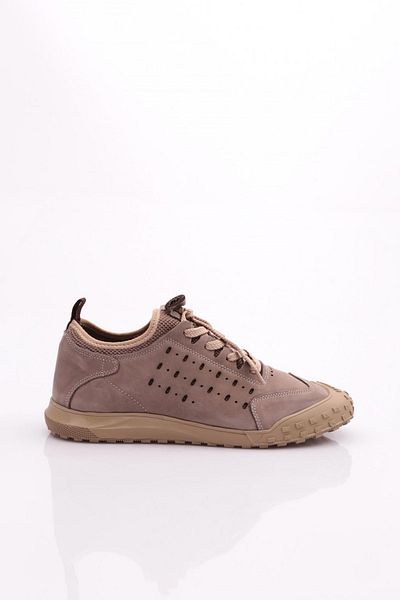 DGN Ανδρικά παπούτσια με κορδόνια casual sneaker σκούρο μπεζ-καφέ 2645828