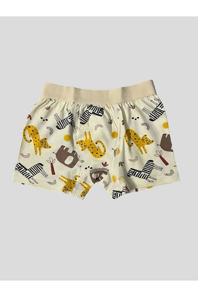 elmas kids Αγόρι μπόξερ 2 τεμαχίων με φαρδύ ελαστικό βαμβακερό σχέδιο ελέφαντα