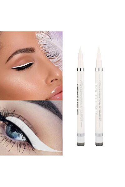 Lesvip's Yoğun pigmentli keçeli beyaz mat kalem eyeliner 2 adet