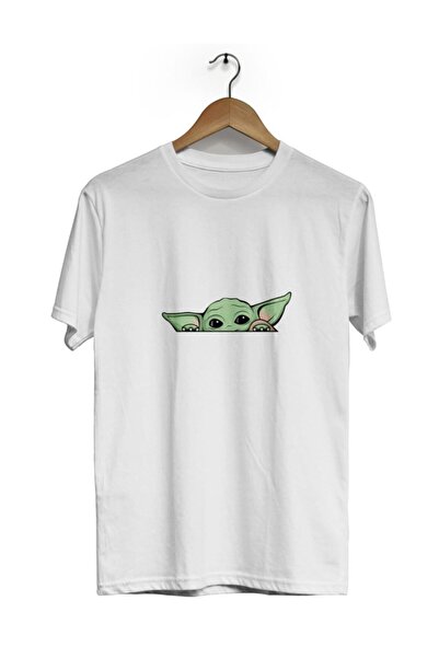 MEİLİFENG Star Wars Master Yoda - тениска с кръгло деколте и къс ръкав