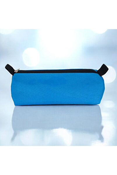 FİYPER Mavi Kalem Kutusu Tek Bölmeli Silindir Kalemlik