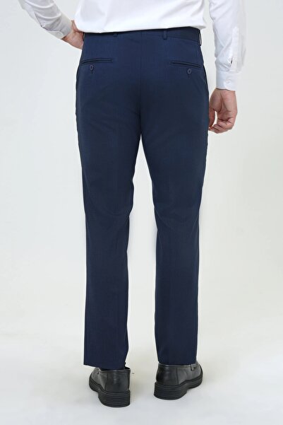 SÜVARİ Еластичні брюки Slim Fit Süvari з темно-синьої тканини