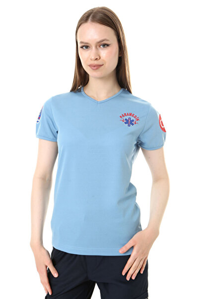 İBA MEDİKAL İ-SPORTİVE V Yaka Kısa Kol Paramedik Spor T-Shirt