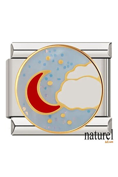 Naturel Tılsım سحر السماء الإيطالي من الفولاذ المقاوم للصدأ مقاس 9 مم