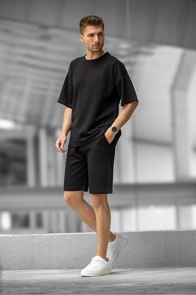 Decas KETTLE Regular Fit Capri Σετ με τσέπες - Μαύρο