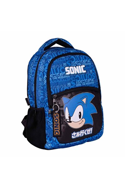 OBM Sonic the Hedgehog Text Patterned School Bag 2561
