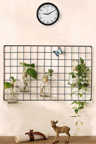 NUR METAL Photo Hanger Wire Wall Board Metal Board Note Holder Memory Frame 55x75